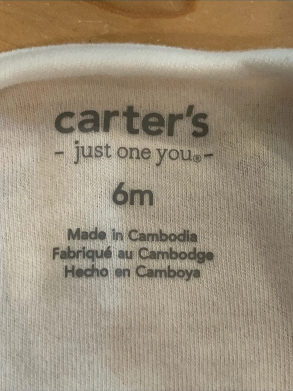 Carter's Baby Size 6 months Bunny Footed Sleeper Cotton PJ Pajamas